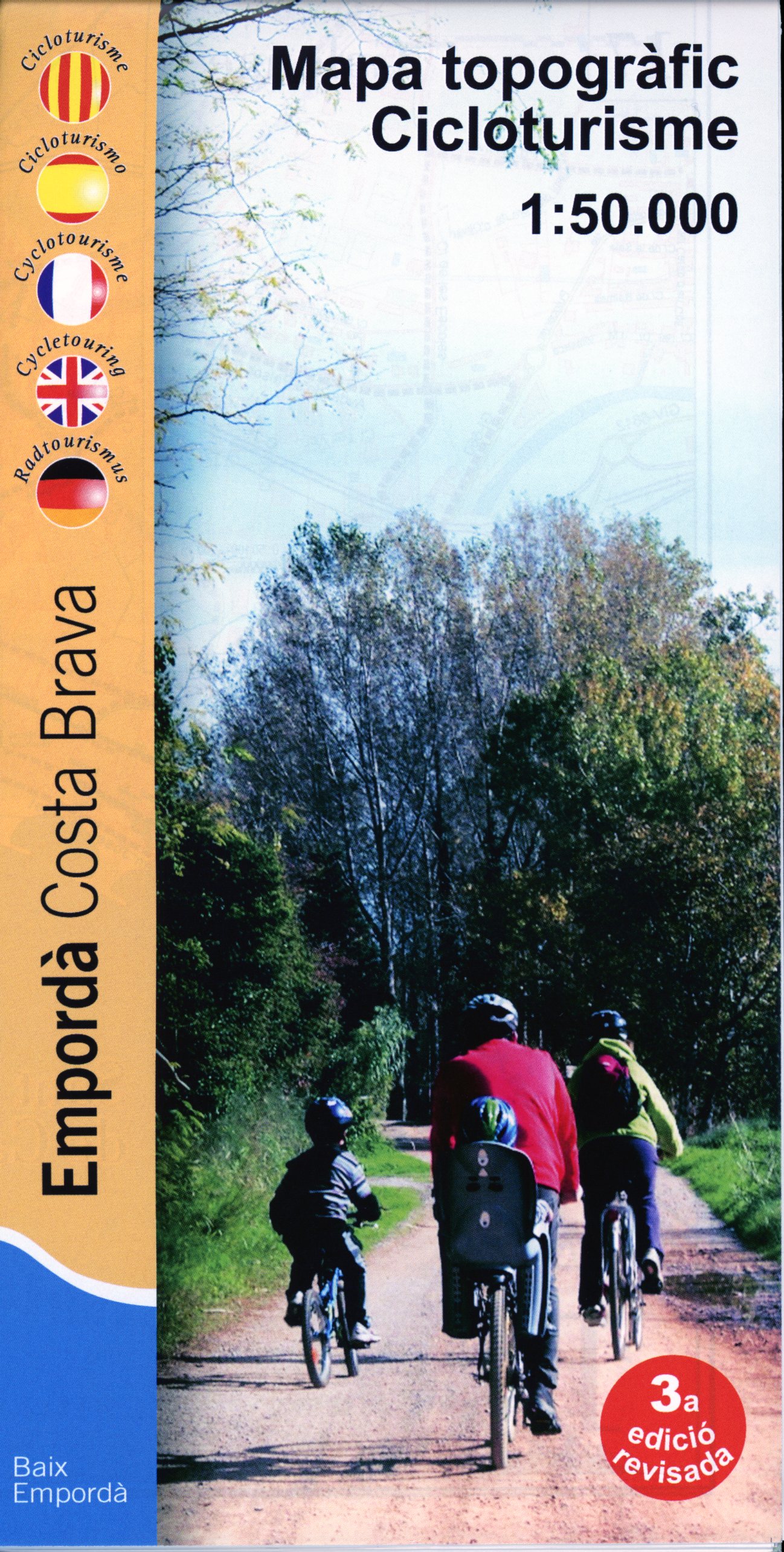 Empordà Costa Brava : Baix Empordà : Mapa topogràfic Cicloturisme - Portada